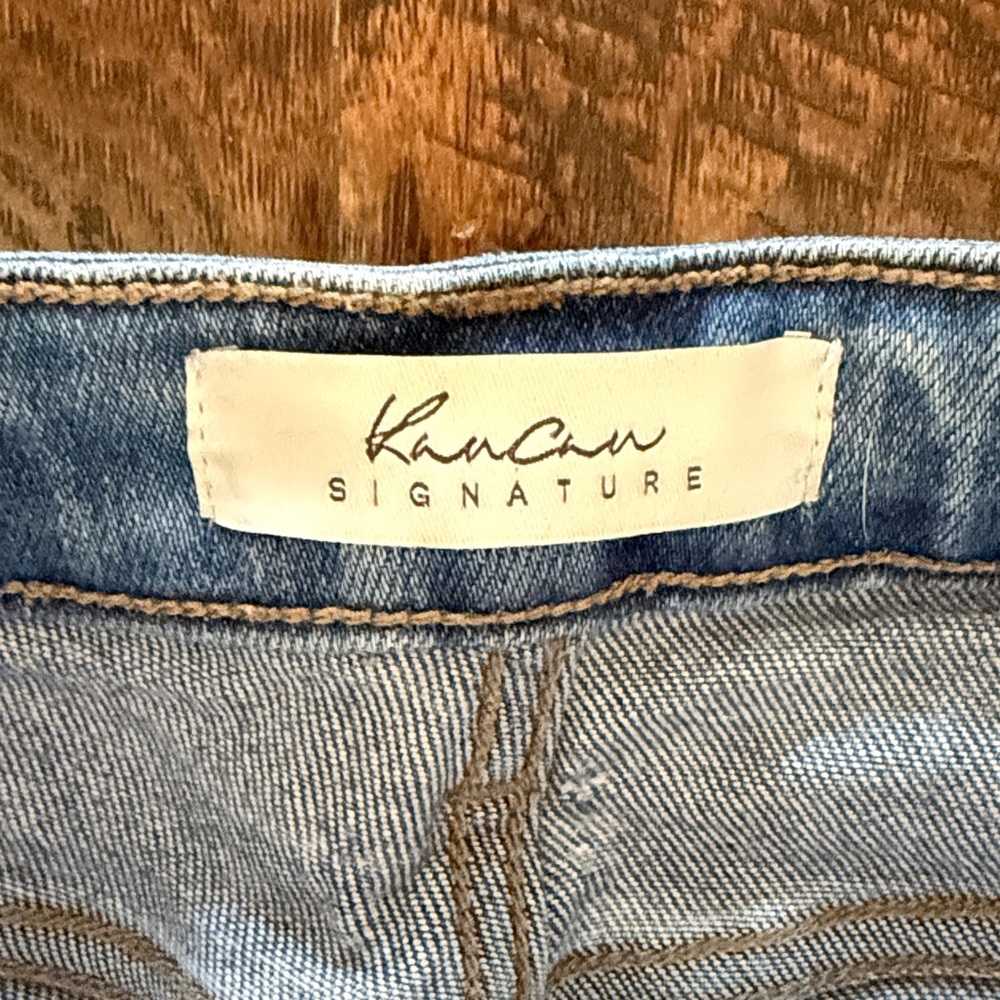 KanCan Light Blue Distressed Skinny Jeans, size 25 - Picture 5 of 9